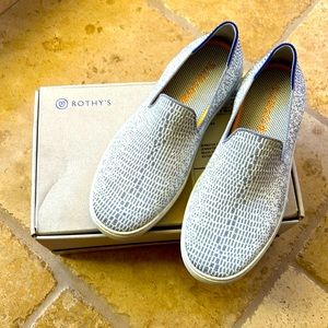 Opal Python Slip Ons - Size 8
